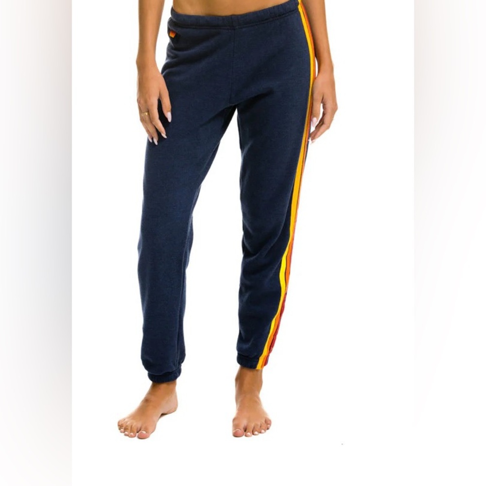 Aviator Nation sweatpants - 5 stripe sweatpants in navy!